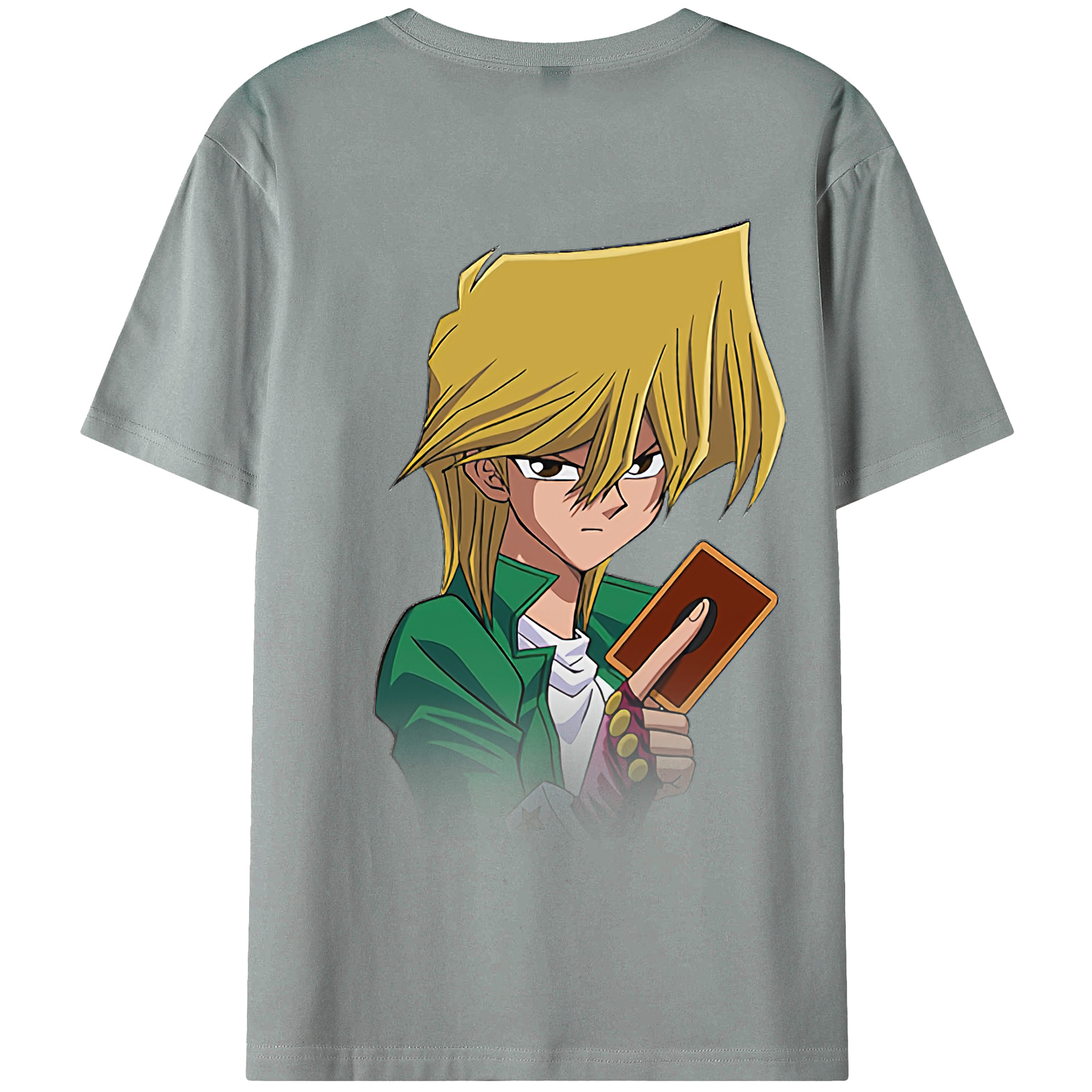 （画像用） 遊☆戯☆王 Yu-Gi-Oh! 綿100％ メンズ半袖Tシャツ（バックプリント） 通気性